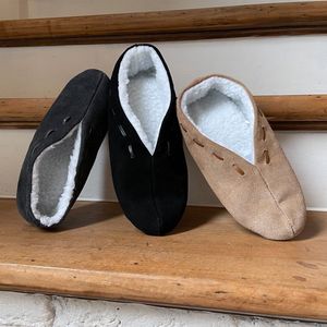 Spaanse sloffen - Spaanse pantoffels - Suede - Blauw- Maat 36