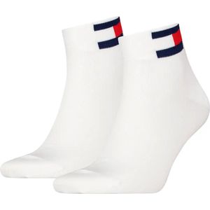 Tommy Hilfiger 2-pack - Quarter Sokken - 46 - Wit