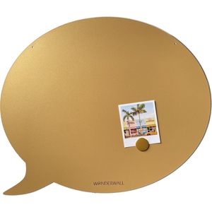 FAB5 Wonderwall Magneetbord memobord Tekstballon Large - goud