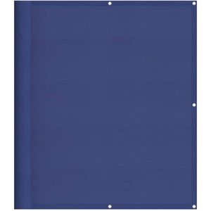 vidaXL Balkonscherm 120x800 cm 100% oxford polyester blauw - Balkonscherm - Balkonschermen - Balkon Scherm - Windscherm Balkon