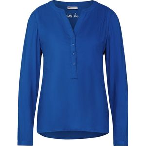 Street One Style QR Bamika Solid - Dames Blouse - fresh intense gentle blue - Maat 44