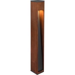 LED Tuinverlichting - Staande Buitenlamp - Torna Enico XL - GU10 Fitting - Rechthoek - Hout - Natuur Hout