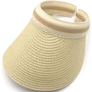 Zonneklep - Dames - Lengte 25 cm - Beige