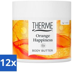 Therme - Orange Happiness - Bodybutter - Hydraterend - Verzorgend - 225gr - Voordeelverpakking - 12 stuks