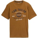 TOM TAILOR - Shirt - Donkerblauw - Ronde Hals - Halve Mouw