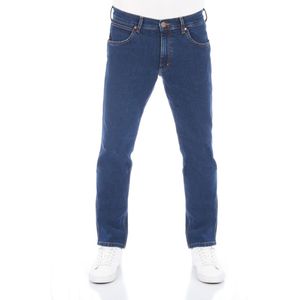 Wrangler Heren Jeans Broeken Greensboro regular/straight Fit Blauw 38W / 36L Volwassenen Denim Jeansbroek
