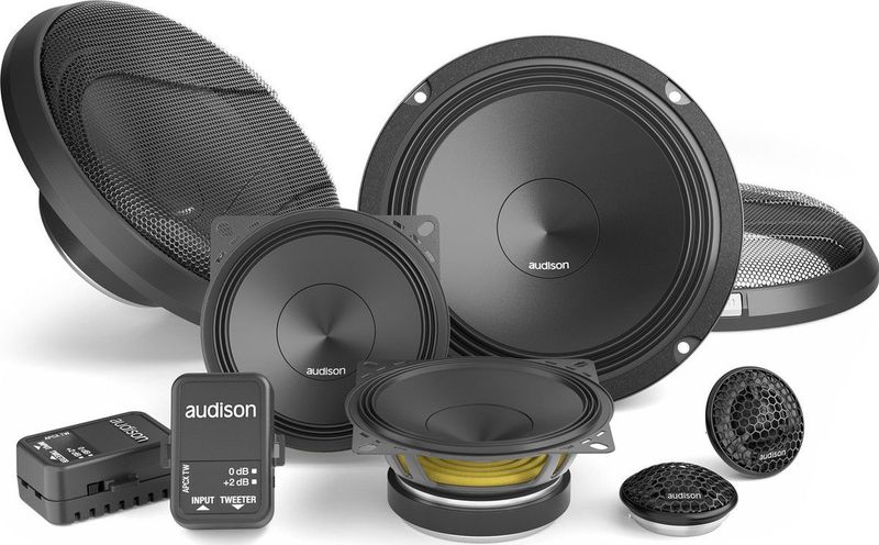 Audison - Prima APK 163 - Autospeaker - 165 mm - 3 weg composet - 125 Watt RMS