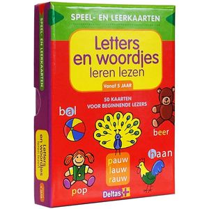 Speel- en leerkaarten - Letters en woordjes leren lezen Vanaf 5 jaar