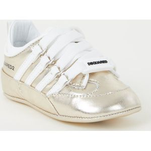 Dsquared2 251 Lace Up babyschoentje met suède details - Goud - Maat 16