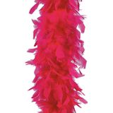 Faram Party - Veren Boa - Carnaval verkleed accessoire - fuchsia roze - 180 cm - 50 gram