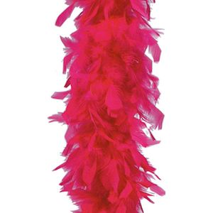 Faram Party - Veren Boa - Carnaval verkleed accessoire - fuchsia roze - 180 cm - 50 gram