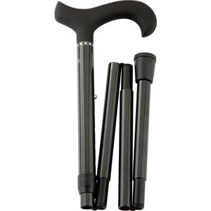 Gastrock - Carbon - Wandelstok - Opvouwbare wandelstok ""CARBON - DESIGN"" verstelbaar van 84 cm - 94 cm belastbaar tot 100 kg