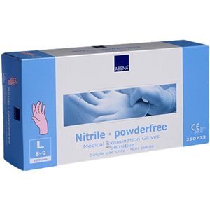 Abena Nitril Handschoen Classic Roze Maat: L Abena