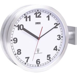 EUROTIME - 91764-47 - Radio Wandklok - 40cm - Aluminium