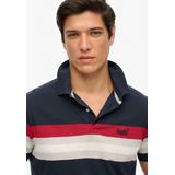 Superdry - Lightweight Stripe - Poloshirt - Blauw - Korte Mouw