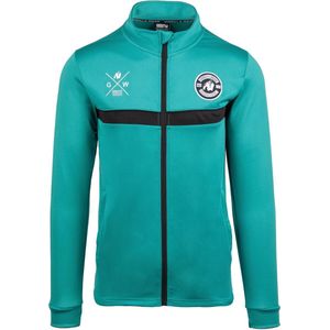 Gorilla Wear Vernon Kids Trainingsjas - Track Jacket - Groen/Blauw - 164