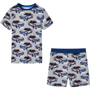 Kinderpyjama grijs met auto's - Maat 104