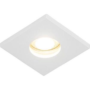 QAZQA doku - Moderne Inbouwspot voor badkamer - 1 lichts - L 85 mm - Wit -