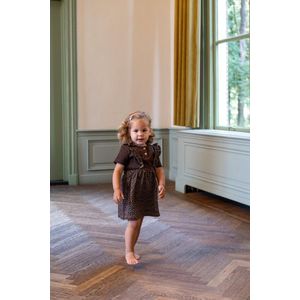 Little Indians T-shirt Rib Junior Katoen Bruin Maat 122