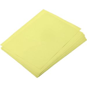 Allecto Plus - 50 vellen gekleurd A4-printerpapier 80 g/m² lichtgeel voor kantoorafdrukken, documenten kopiëren, uitnodigingen, formulieren, kunstprojecten.