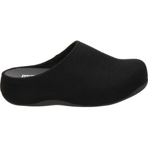 Fitflop Shuv vilten pantoffels voor dames, Zwart, 43 EU