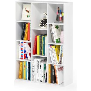 Luder 11-Cube Omkeerbare boekenkast met open plank, wit