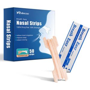 Eramic - Neusstrips 50 Stuks - Nasal Strips - Neuspleisters - Breathe Right - Anti Snurken - Neusspreider