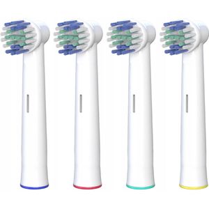 4x Opzetborstels Precision Clean voor Oral-B Elektrische Tandenborstels