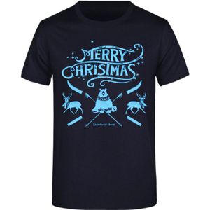 James Nicholson - Kerst T-shirt - Marine - Katoen - Comfortabel Ontwerp