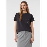 comma - T-Shirt - Korte Mouwen - Met Borstzak - Urban Flair