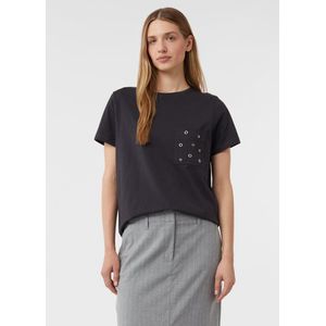 comma - T-Shirt - Korte Mouwen - Met Borstzak - Urban Flair