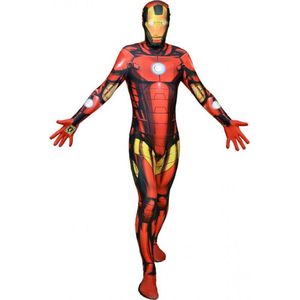 Morphsuits™ Iron Man Zapper Morphsuits - SecondSkin - Verkleedkleding - 135/150 cm