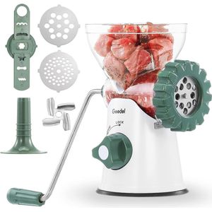 Handmatige Vleesmolen voor Gehakt en Worst | Multifunctionele Spuitgebak en Churros Maker