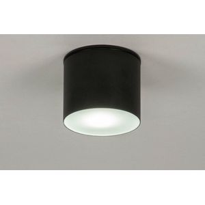 Lumidora Plafondlamp 73150 - Plafonniere - BOSA - GU10 - Zwart - Aluminium - Buitenlamp - Badkamerlamp - IP44 - ⌀ 11 cm