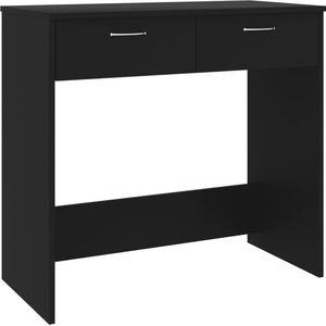 vidaXL - Bureau - 80x40x75 - cm - bewerkt - hout - zwart
