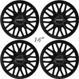 4-Delige Sparco Wieldoppenset Roma 14-inch zwart