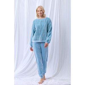 Lords & Lilies huispak dames - lichtblauw - 252-51-TPT-V/860 - maat L