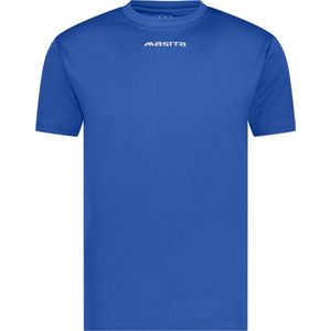 Masita | Active Sportshirt Dames Korte Mouw - Unisex  - Sneldrogend Sportshirt Heren - Licht Stevig Materiaal - ROYAL BLUE - 140