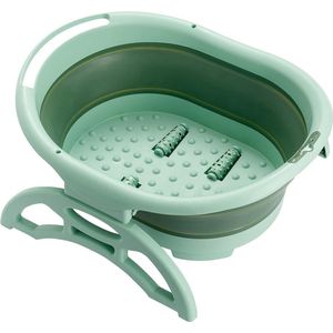 Opvouwbare Voetenbad Voetspa met Handmatige Massage Rollers en Draagbaar Design voor Thuis en Camper
