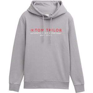 TOM TAILOR - Sweatshirt - Grijs - Capuchon - Lange Mouw