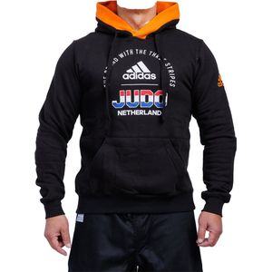 Adidas TeamNL hoody Judo | Zwart (Maat: XL)
