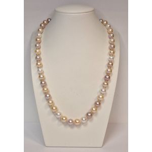 Parels – zoetwater - collier – 18 karaat – Multi color - ketting – uitverkoop Juwelier Verlinden St. Hubert – van €985,= voor €799,=