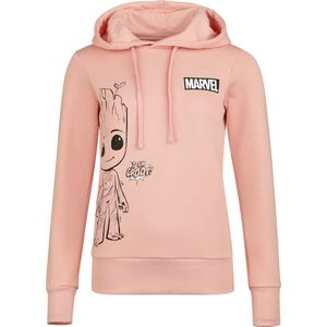 Guardians Of The Galaxy I Am Groot Dames Trui met capuchon - oudroze - S