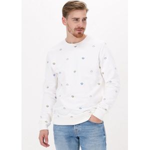 Kultivate Sw Manu Truien & Vesten Heren - Sweater - Hoodie - Vest- Ecru - Maat S