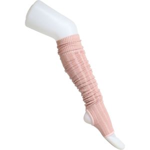 Norfolk Beenwarmers Ballet en Dans - 77cm - Hoge Kwaliteit Zacht Acryl - Legwarmer - Roze - Amy