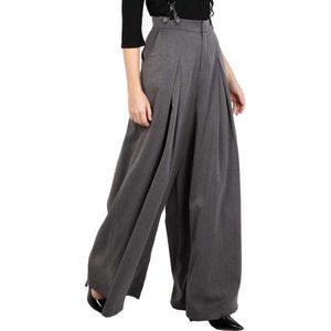 Voodoo Vixen - Khloe Wijde broek - XL - Grijs