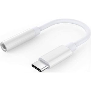 DW4Trading Usb-c naar 3,5mm Hoofdtelefoonaansluiting Adapter - Voor Telefoon, Tablet, Laptop