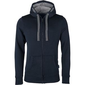 HRM - Herenjas - Marineblauw - Hoodie met Capuchon - Hoogwaardige Kleding voor Mannen