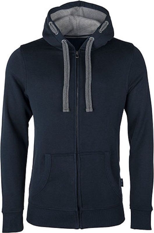 HRM - Herenjas - Marineblauw - Hoodie met Capuchon - Hoogwaardige Kleding voor Mannen