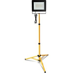 Schijnwerper statief LED bouwlamp schijnwerper op statief IP66 LED Bouwlampen 100W Koud wit